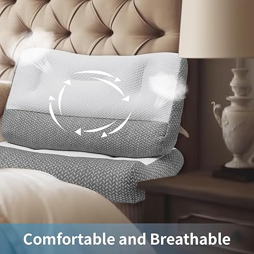 Miniatura 4 de Almohada ergonómica, almohada súper ergonómica 2023, almohada de apoyo para el cuello, almohada de cama para dormir de lado, para aliviar el dolor