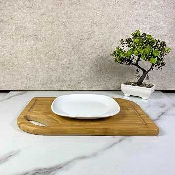 Oval Square Serving Plate, Polycarbonate, Dessert Presentation Plate, 18cm