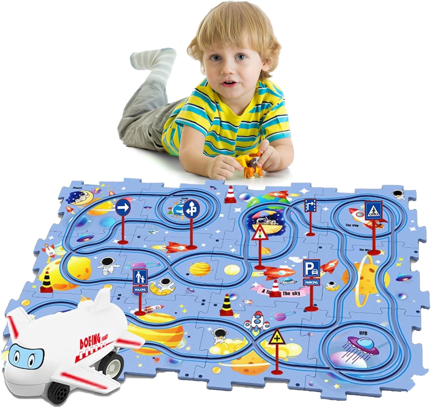 Skillmatics - Rompecabezas y juego de piso - Piezas y juegos de animales salvajes, rompecabezas y rompecabezas para niños pequeños, juguete educativo, regalos para niños y niñas de 3, 4, 5, 6