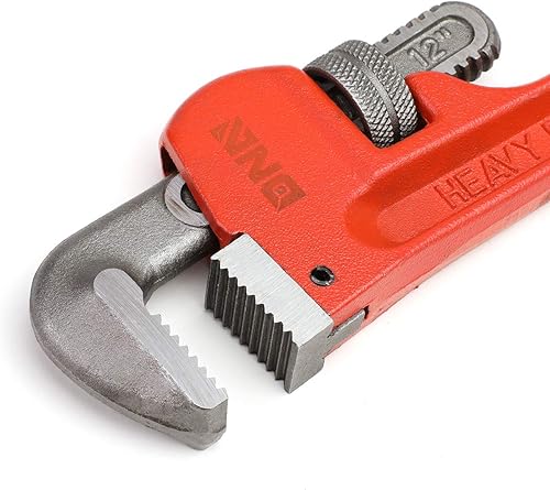 Miniatura 3 de DNA Motoring TOOLS-00077 - Llave de tubo de acero con apertura de mandíbula de 1-34 pulgadas con mango antideslizante, acabado esmaltado duradero