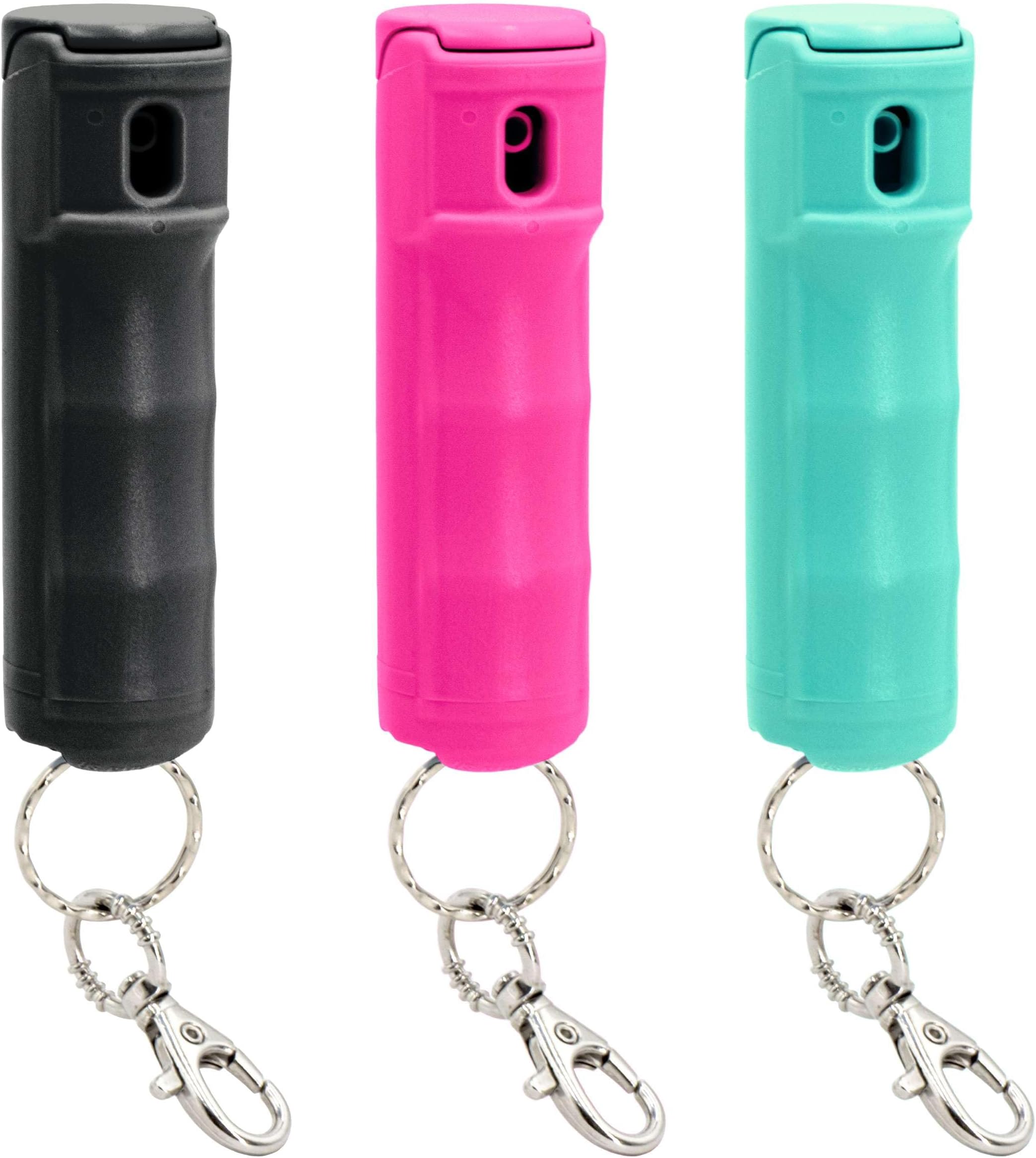 Sabre Pepper Gel Spray with Fast Flip Top Safety & Snap‑Clip Keychain for Self Defense - Max Strength with UV Dye, Finger Grip, Reduces Wind Blowback,10-Sec Spray,14ft Range, Made in USA, 0.54 fl oz