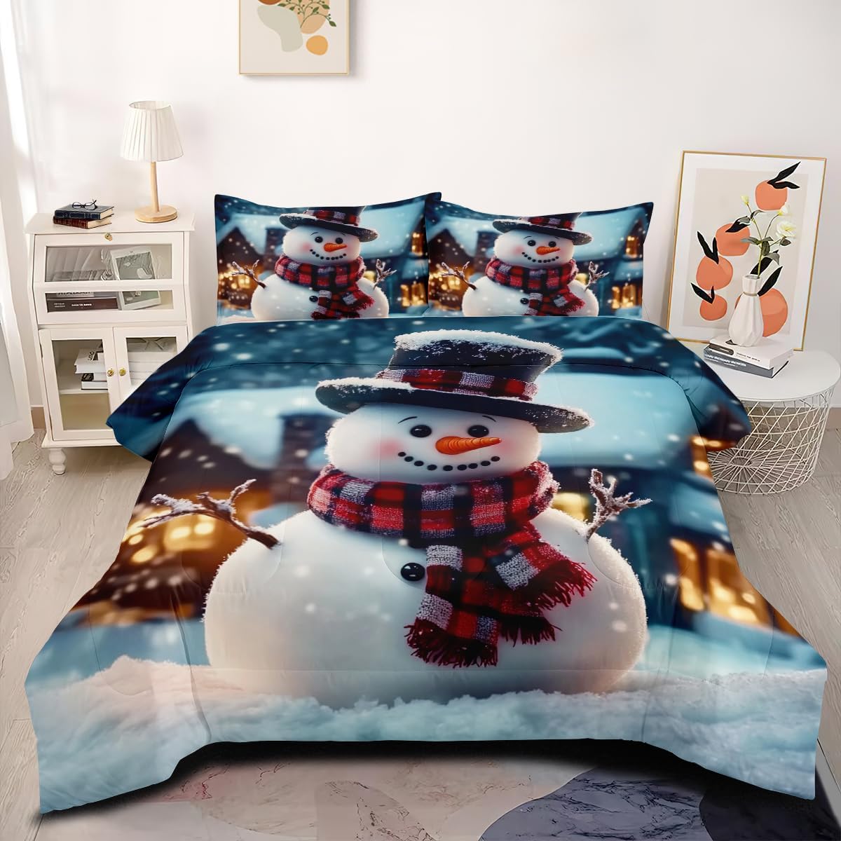 Floral Comforter Set Queen - Elegant Black Flower Bedding -30