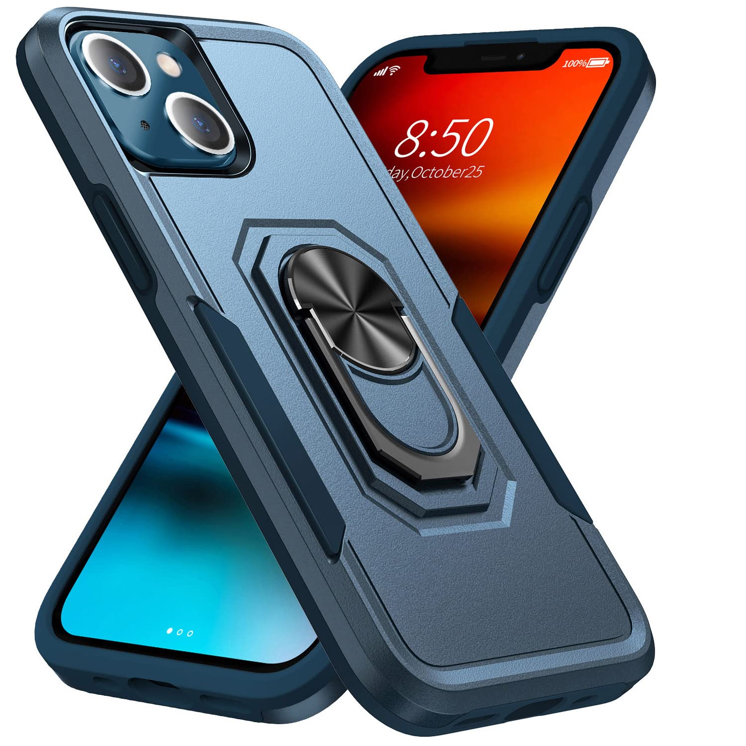 ZOEII for iPhone 13 5G Case Designed, Drop Resistant, Heavy Duty Shockproof Case for13 5G Case (Blue)