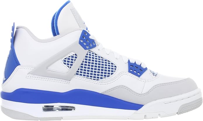 Amazon.com: Hombre Nike Air Jordan 4 308497 105 blanco militar azul zapato  de baloncesto gimnasio, 11 D (M) US : Ropa, Zapatos y Joyería
