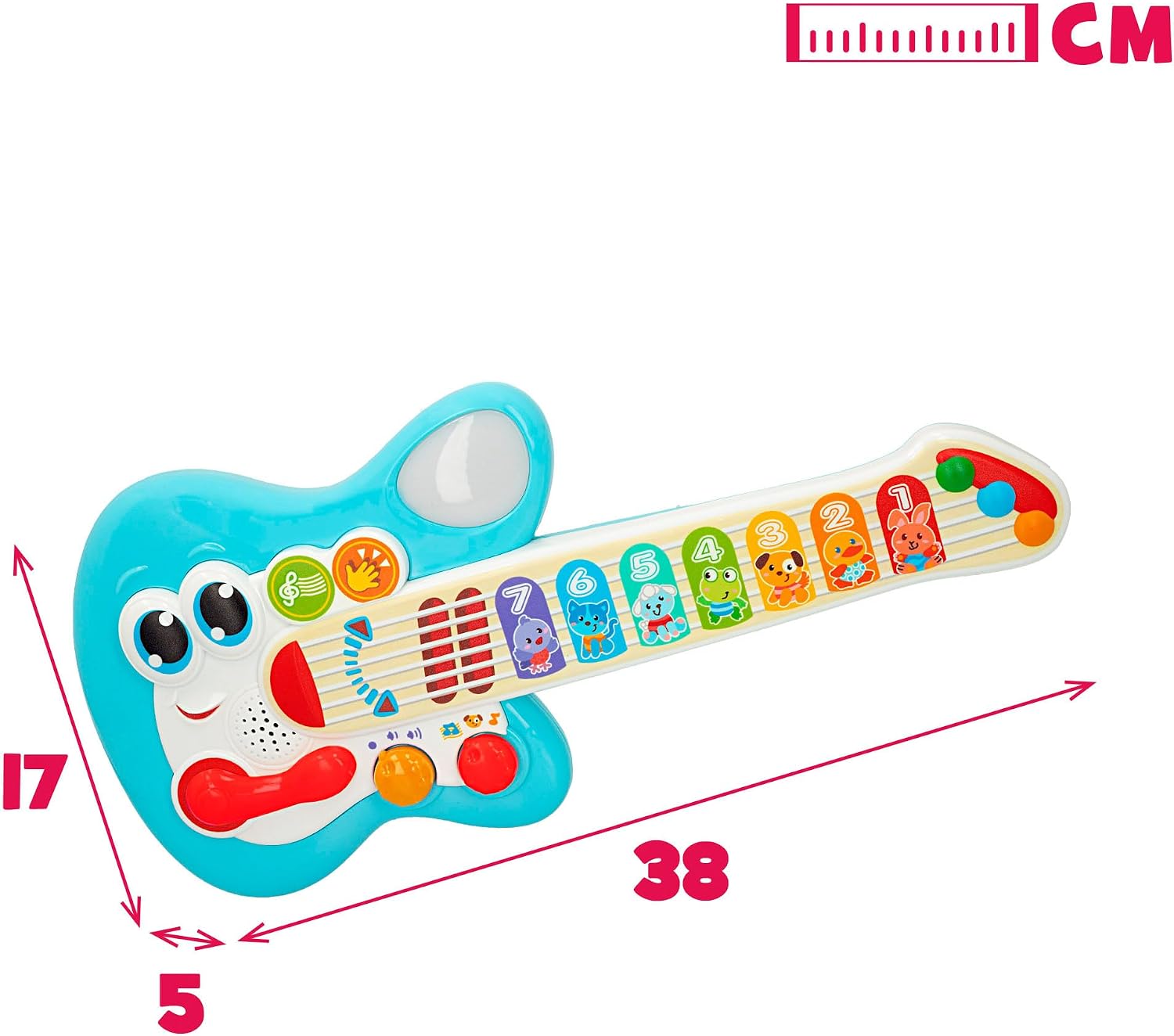 Winfun Children's Guitar, Electric Guitars for Babies, Toys with Music, Light and Sound, Musical Toy, Baby Gifts 1 Year, 47259