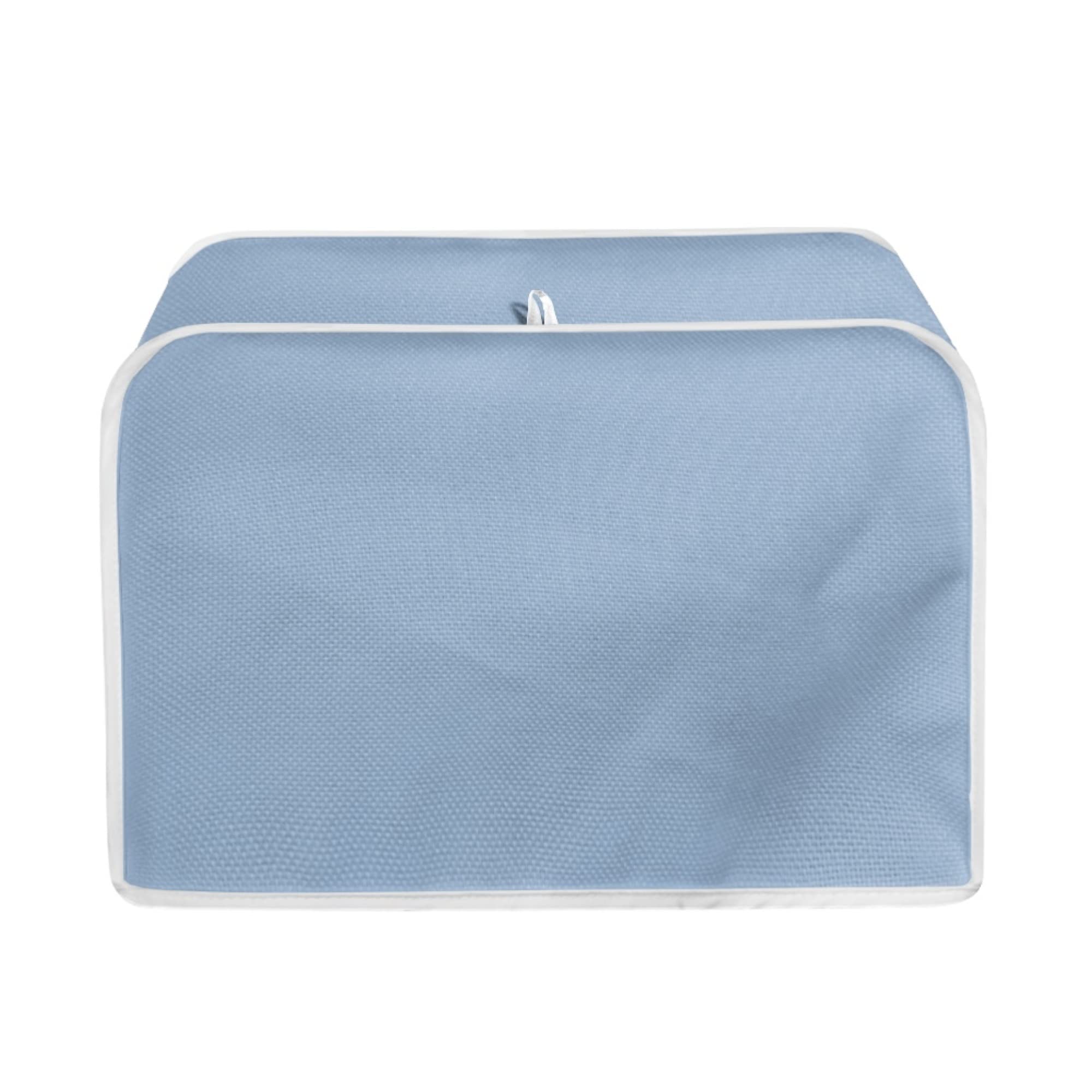 TOADDMOS Light Blue Toaster Dust Cover for 2 Slice Toaster, Dust and Fingerprint Protective Cover for Kitchen Small Appliance, Washable