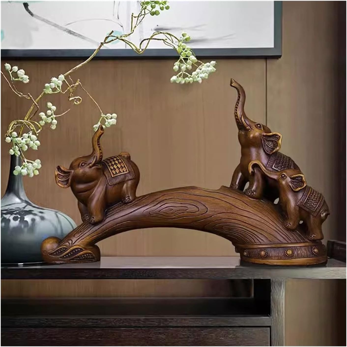 Wine Rack Freestanding Storage Display Rack Decoration Creative Elephant Fashion Wine Rack Entrance Living Room Wine Cabinet Decoration Furnishings Stackable Wine Rack Wine Storage Shelf