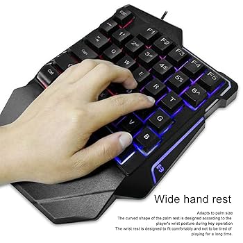 Amazon | 片手ゲーミングキーボード、左手キーボード、分割