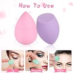 40Pcs Mini Makeup Sponge Multi Colored Beauty Sponges Blender Professional Blender Sponges Super Soft Facial Makeup Tools for Foundation, Powder, Liquid