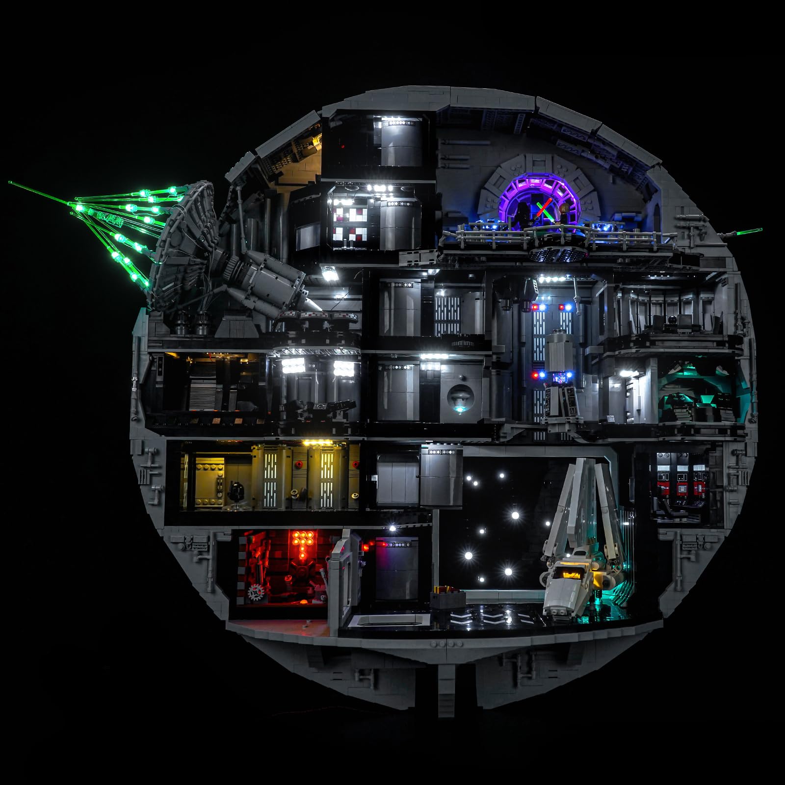 BrickBling Light Kit Compatible with Lego 75419 Death Star (No Model) - Image 2