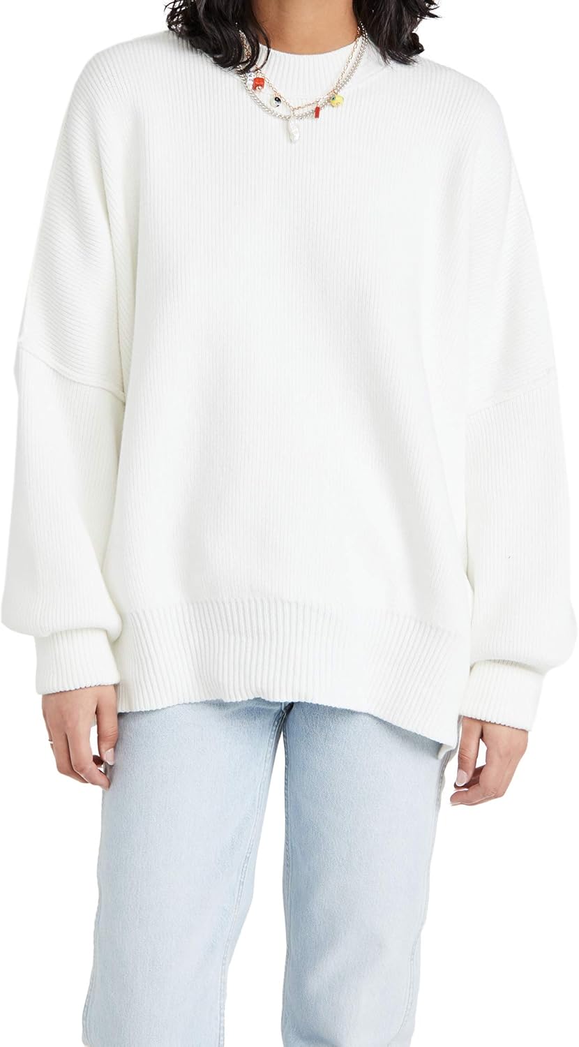 white tunic sweater