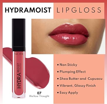 Note Cosmetics Hydramoist Lipgloss 07 Mellow Thought Nemlendirici Dudak Parlatıcısı, Pembe