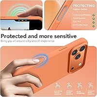 Vista 578 de GONEZ Funda de silicona para iPhone 15 Pro Max, compatible con Magsafe, protector de cámara + protector de pantalla, forro de microfibra suave Negro