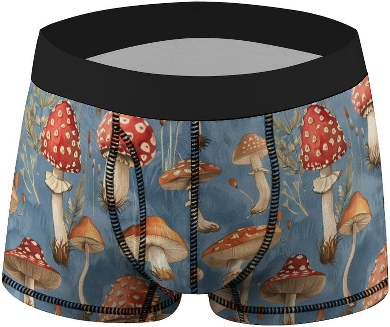Mushroom Novelty Men's Trunks Soft Breathable Underwear Patterned Stretch Briefs
