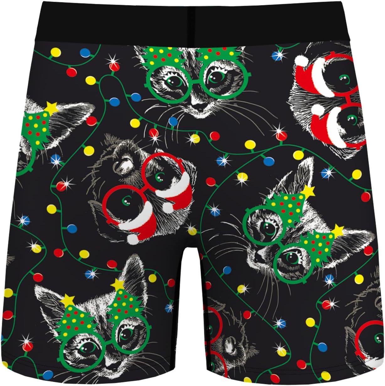 Aueyan Christmas Underwear for Men,Funny Holiday Boxers Ugly Xmas Costume Boxer Brief - Image 3