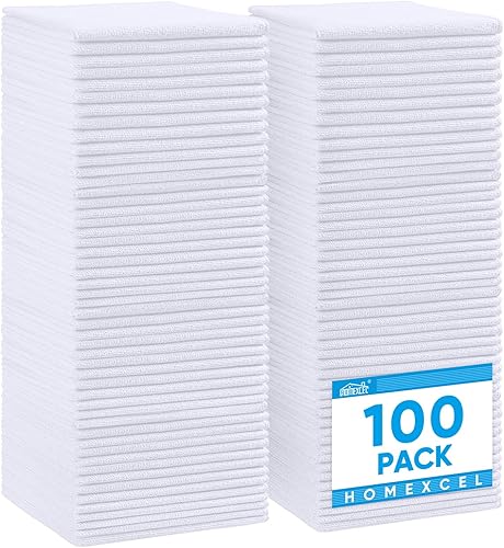 Miniatura 159 de HOMEXCEL Paño de limpieza de microfibra, paquete de 24 trapos de limpieza, toallas de limpieza con 4 colores surtidos, 11.5 x 11.5 pulgadas Amarillo