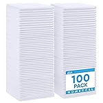 HOMEXCEL White Microfiber Cleaning Cloth, 100 Pack Cleaning Towels for Kitchen, Lint Free, Scratch-Free, Highly Absorbent, and Reusable Cleaning Rags for House, Window and Glass, Cars, 11.5 X11.5 inch