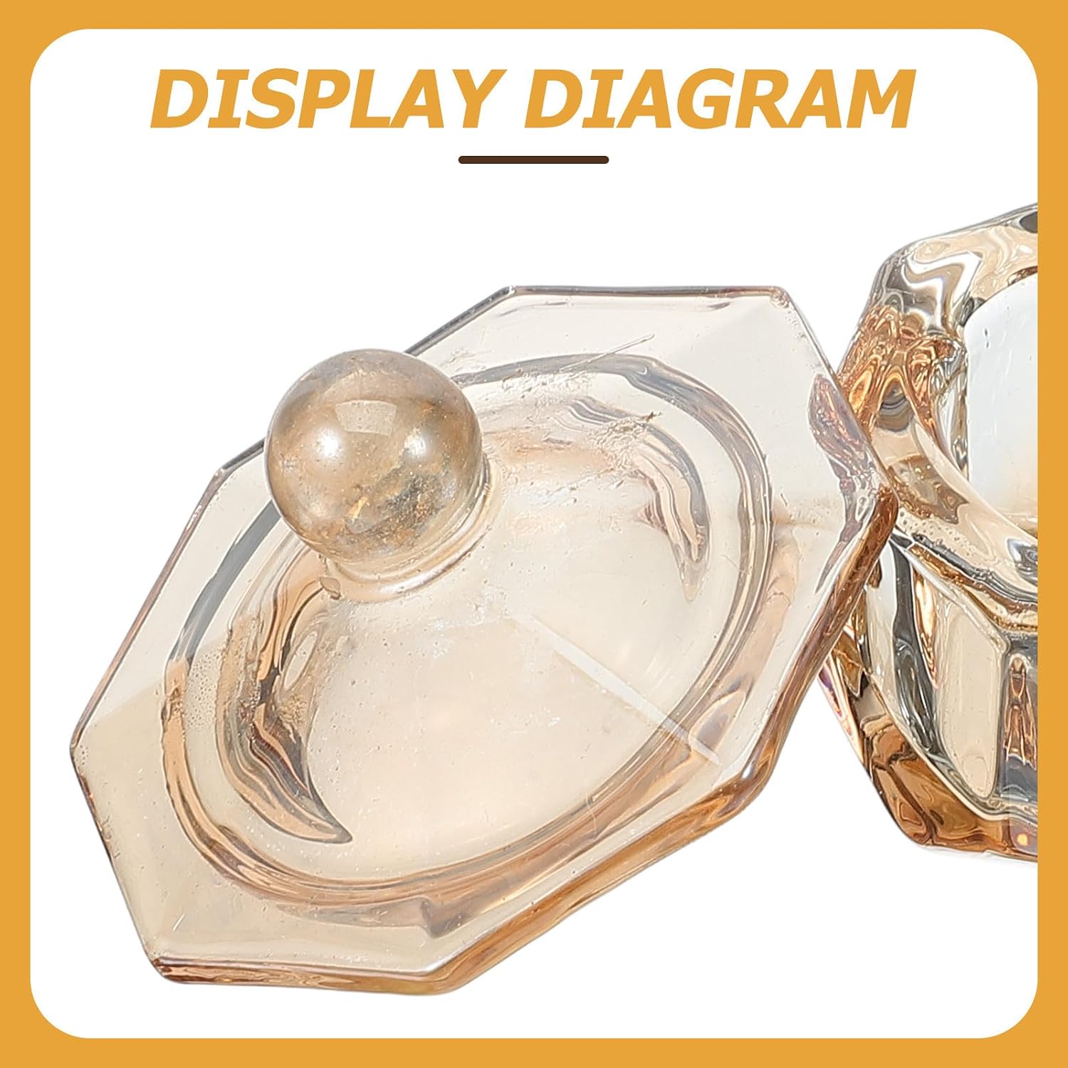 Replaceable Glass Nail Dish Cup with Lid for Manicure Professionals image 5