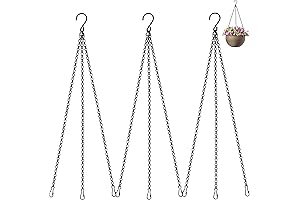 3 Pack 25.5 Inch Hanging Basket Chain with Hook for Multiple Uses