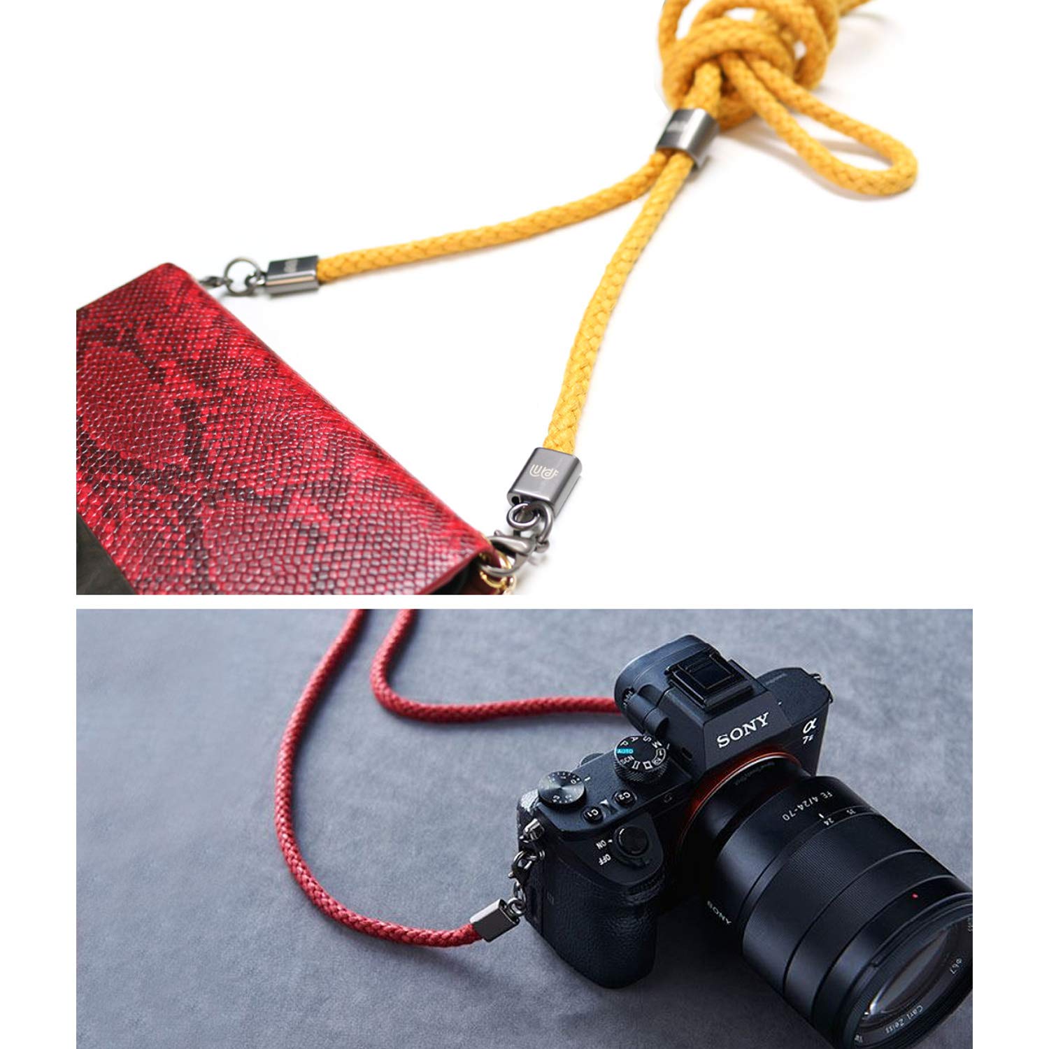 Amazon | [フォンネックレス] ロープストラップ スマホストラップ