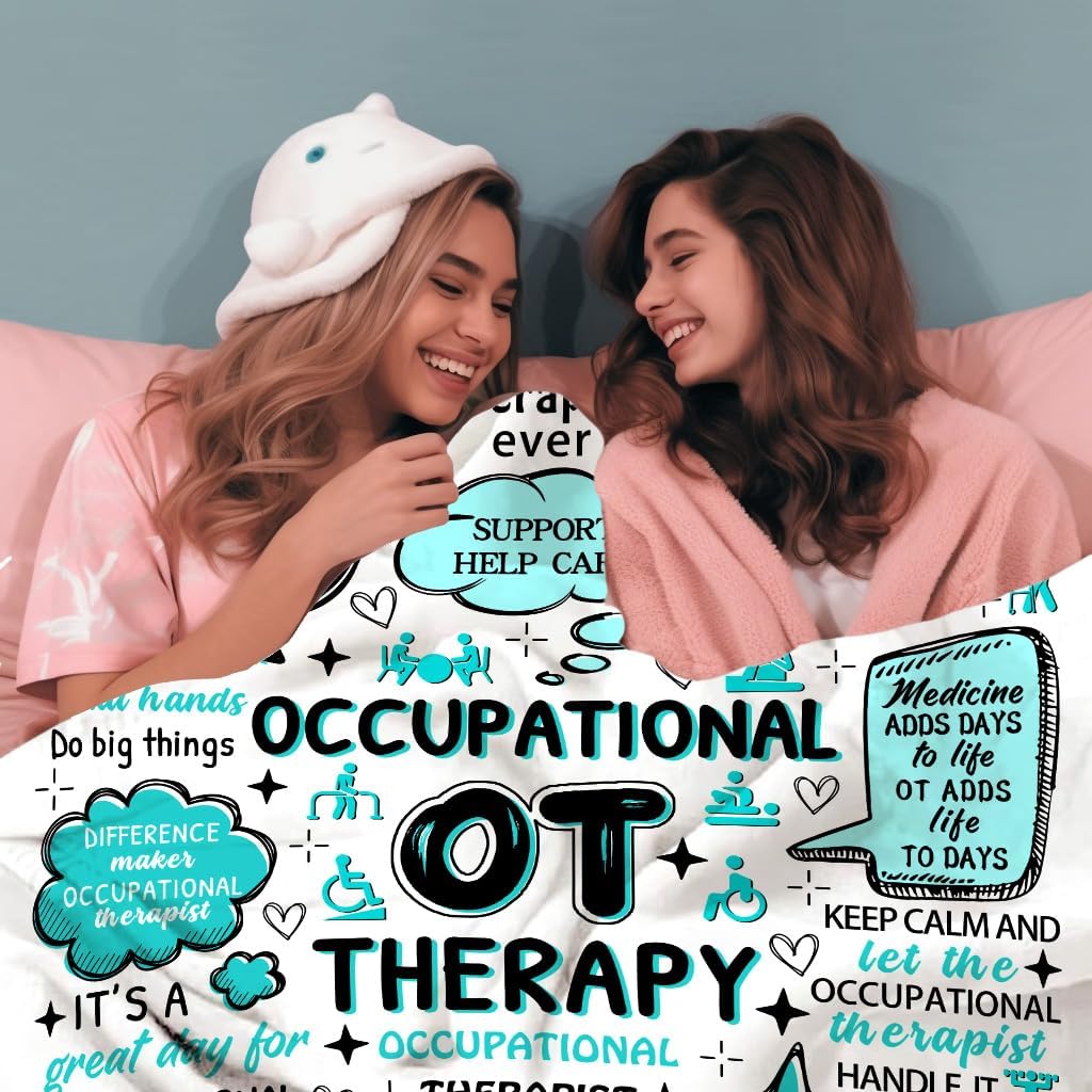 Occupational Therapy Blanket Retirement Gifts for Women,Ot Throw Blankets Best Occupational Therapist Appreciation Gifts for Ot 50"X40" - Image 4
