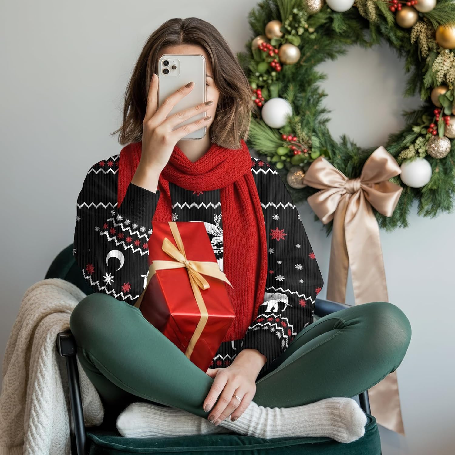 99TIMORO Funny Ugly Christmas Sweater for Men and Women, Holiday Pullover 2025, Novelty Crewneck Sweatshirt, Festive Gift - Image 2