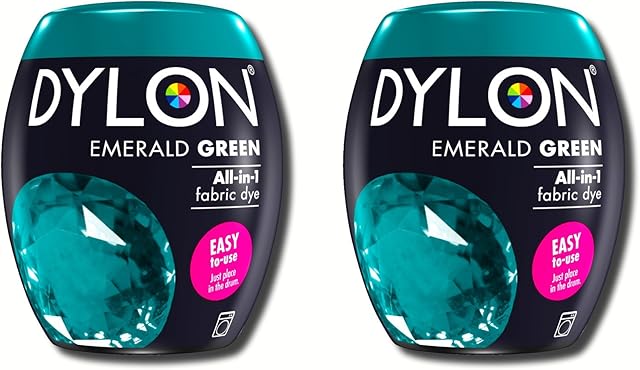 New Dylon 350g Emerald Green Machine Dye Pod 2 Pack