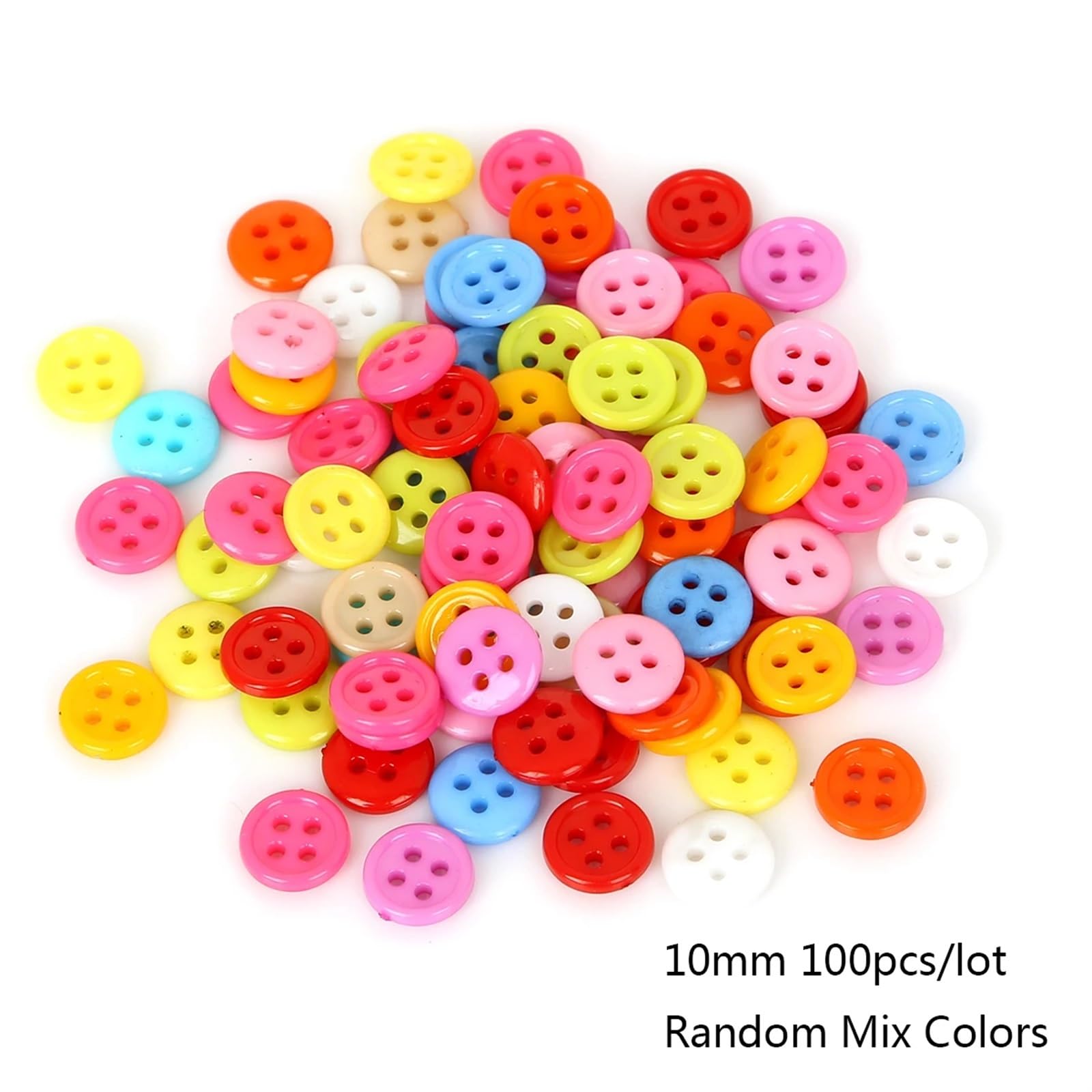bottoni, Bottoni Da Cucire In Resina Confezione 700 Pezzi Diverse Dimensioni(10mm 100pcs)