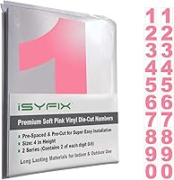 Vista 108 de iSYFIX Calcomanías de Números de Vinilo Verde Manzana – 1.5 Pulgadas Autoadhesivas (2 Juegos) – Calcomanía Premium Troquelada y Pre-espaciada