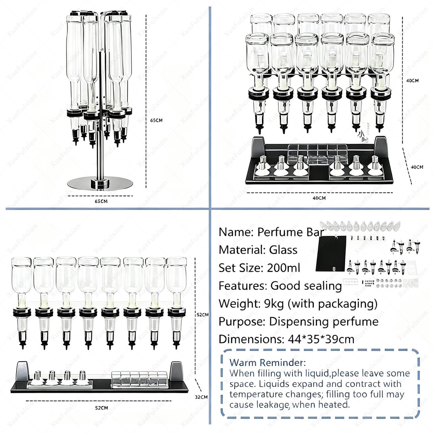 Llenador Manual Portátil, Dispensador Perfume Precisión Sobremesa 6heads