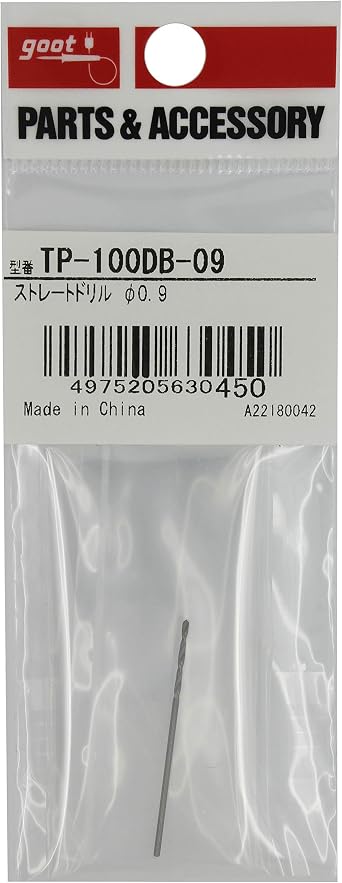 Taiyo Electric Sangyo Goot Straight Drill 0.04 inch 0.9 mm TP-100DB-09