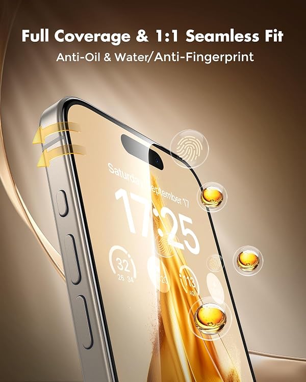 UNBREAKcable Privacy Screen Protector for iPhone 16 Pro Max, Full Coverage Shatterproof Tempered Glass[True 28°Anti Spy][9H Hardness][Easy Installation Frame]2-Pack Private Screen for iPhone 16 ProMax by UNBREAKcable - Used condition - Image 6