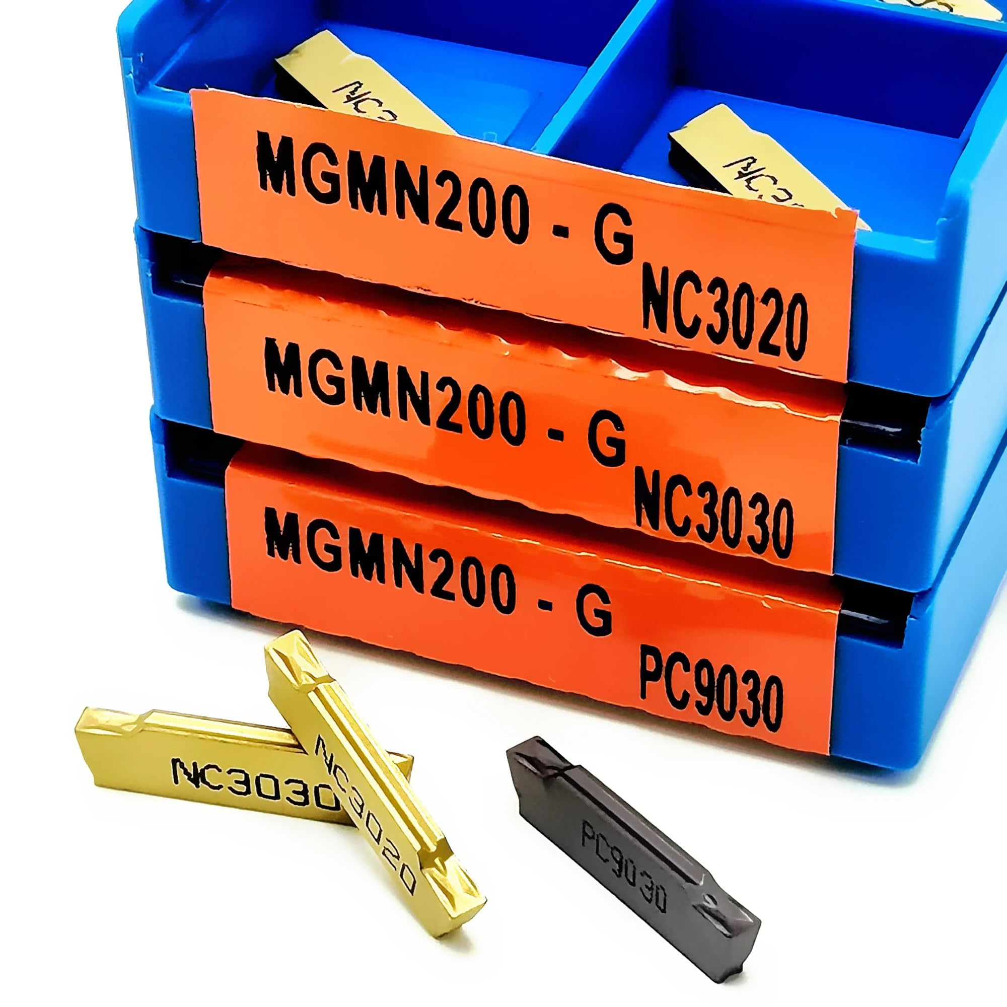 10 Uds MGMN200 G NC3020 3030 PC9030 Insertos De Carburo Ranurado Herramientas Tronzado Y Herramienta de Torno(MGMN200 G NC3020)