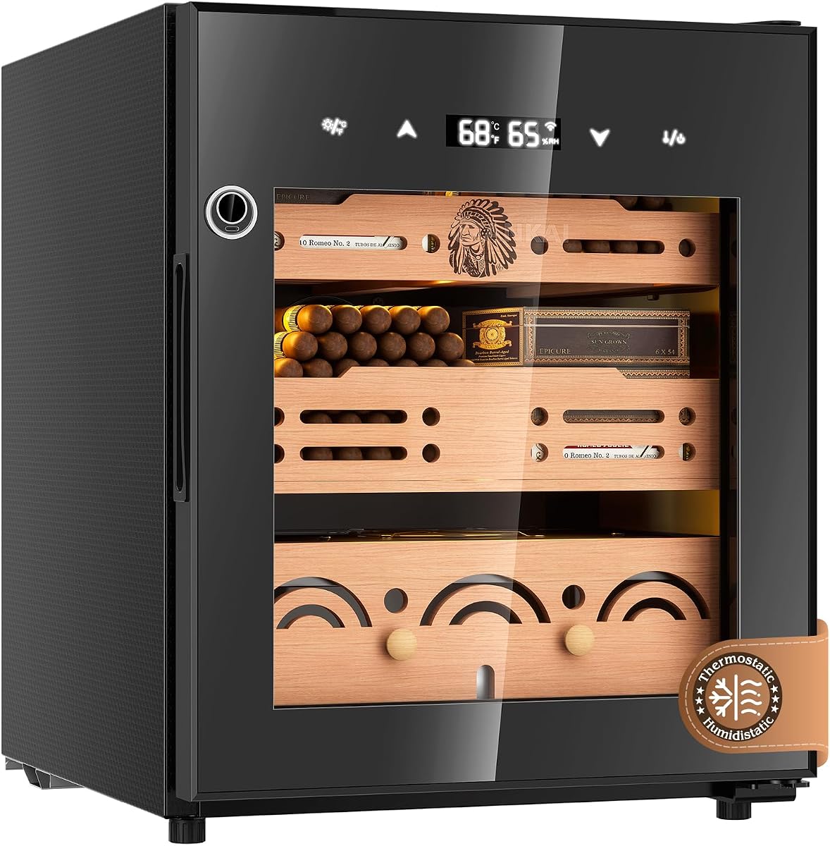 Electric Cigar Humidor Cabinet 50L