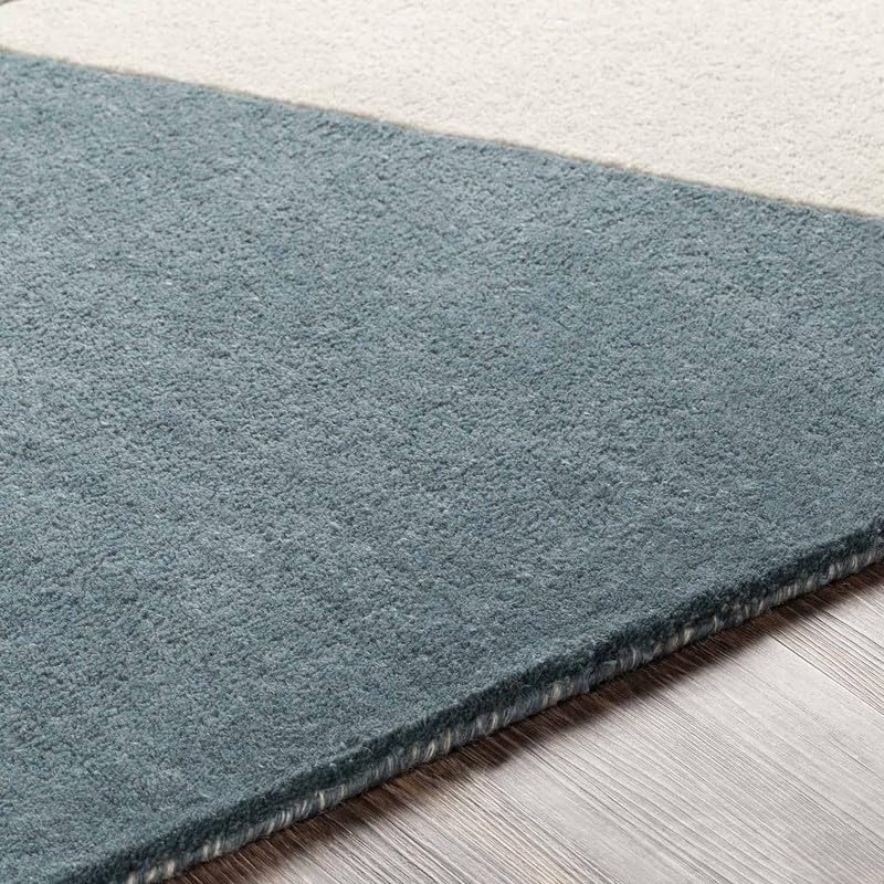 Image of Embossed Handmade GH Wool Thick Geometrical Carpet is a Stylish and Practical Addition to Any Living Room 10X13