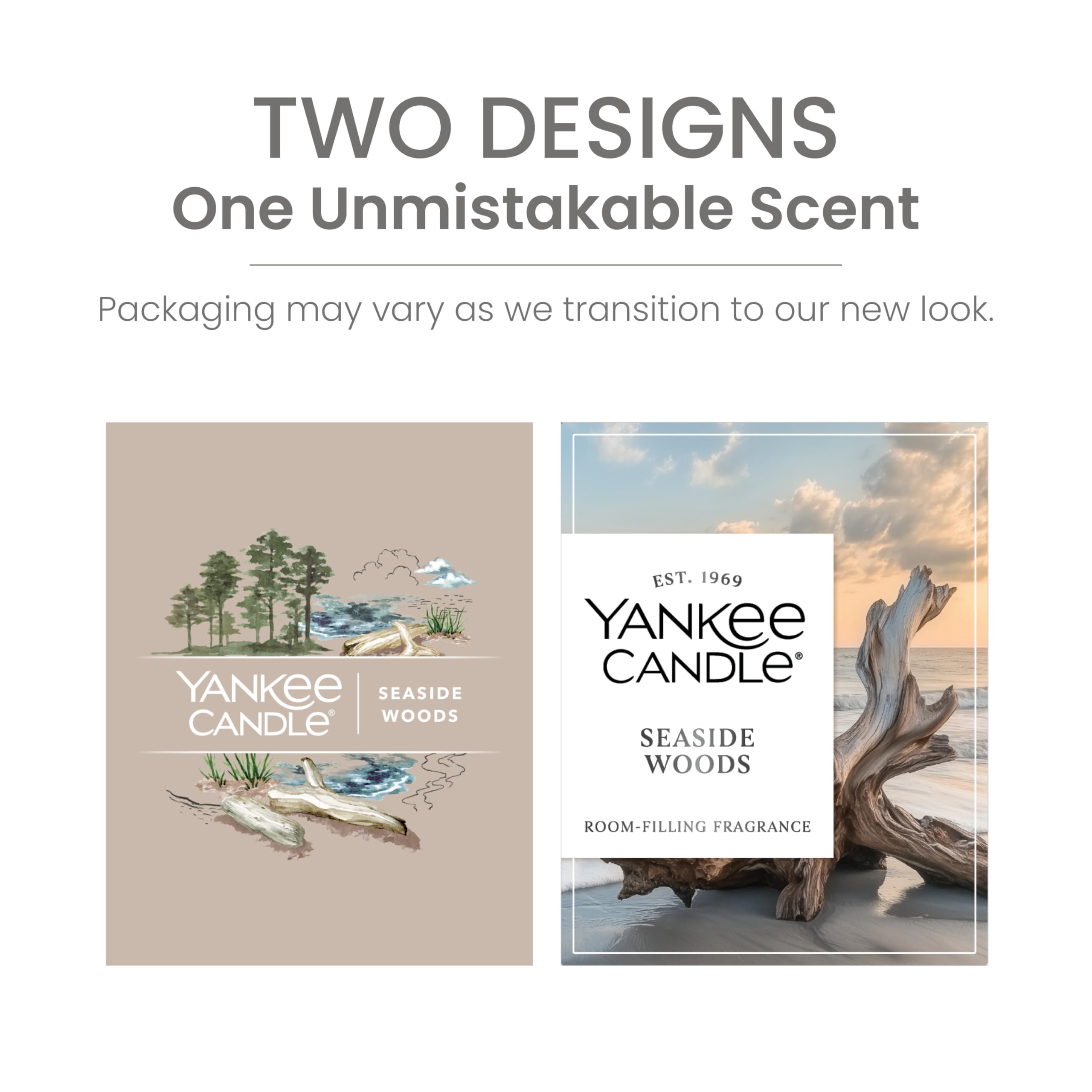 Yankee Candle Bougie parfumée Seaside Woods - Petit gobelet - 122 g - Mèche unique - Plus de 20 heures de combustion