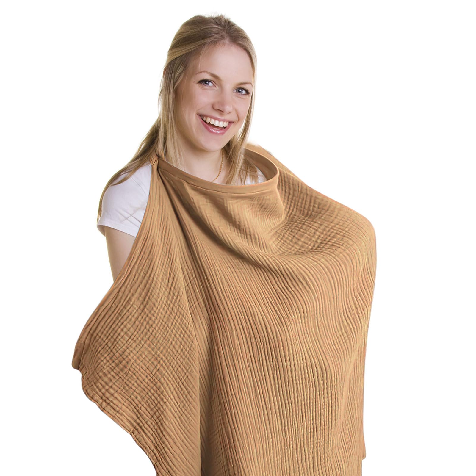 Copri Seno Per Allattamento - Lenzuolo Morbido E Traspirante 100% Cotone, Blu Purple, Per Privacy E Comfort - Foto 7