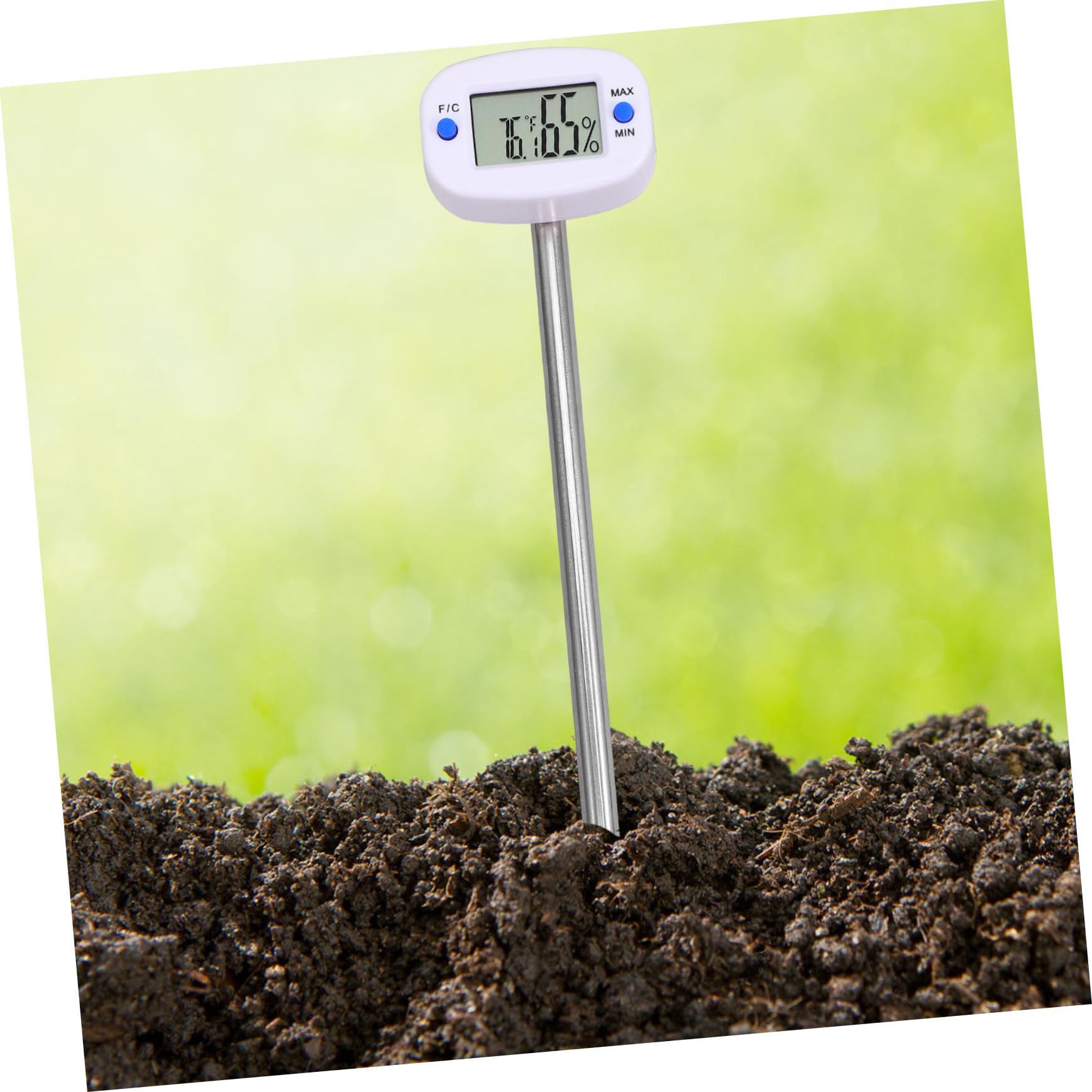 Toddmomy 3 Pezzi Rilevatore Di Temperatura E Umidità Termometro Per Umidità Monitor Del Terreno Igrometro Misuratore Del Terreno Per Giardinaggio Strumento Per Testare Il Terreno Monitor