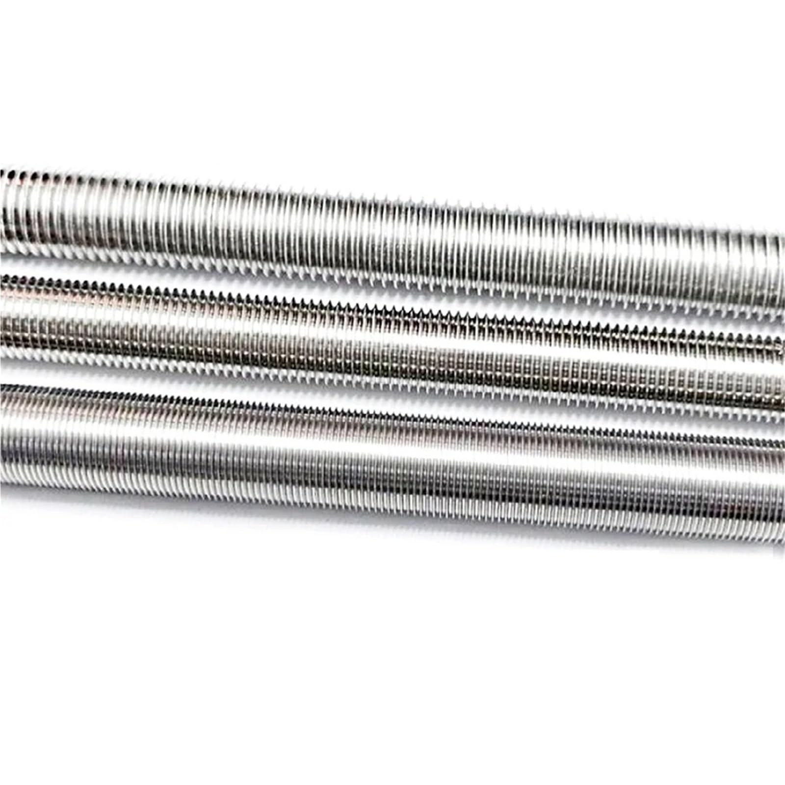 Qcknkmgg M10x1.5 Full Threaded Rods, 304 Stainless Steel Full Thread Rod 250Mm(M10x1.5)