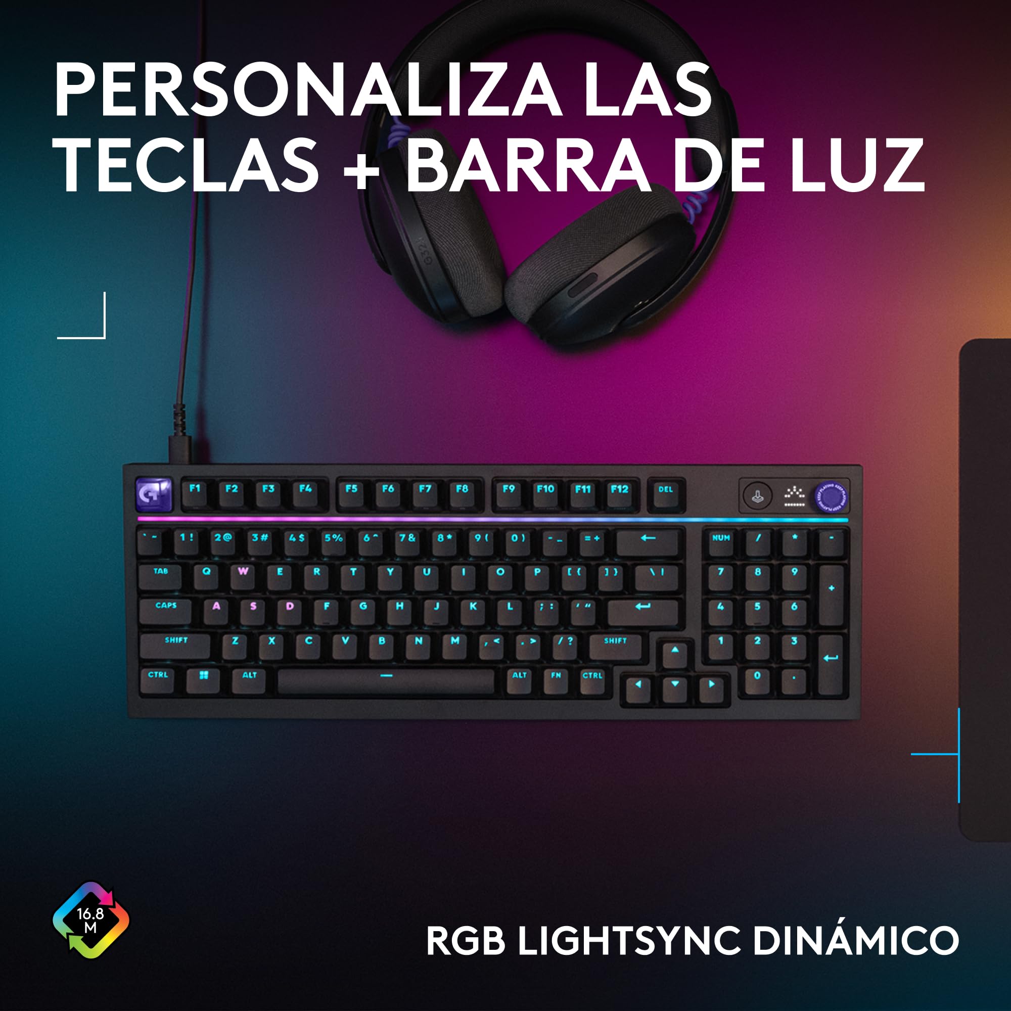 Logitech G G316 X 98 Teclado Gaming (ES) + G305 X Superlight Ratón - Negro