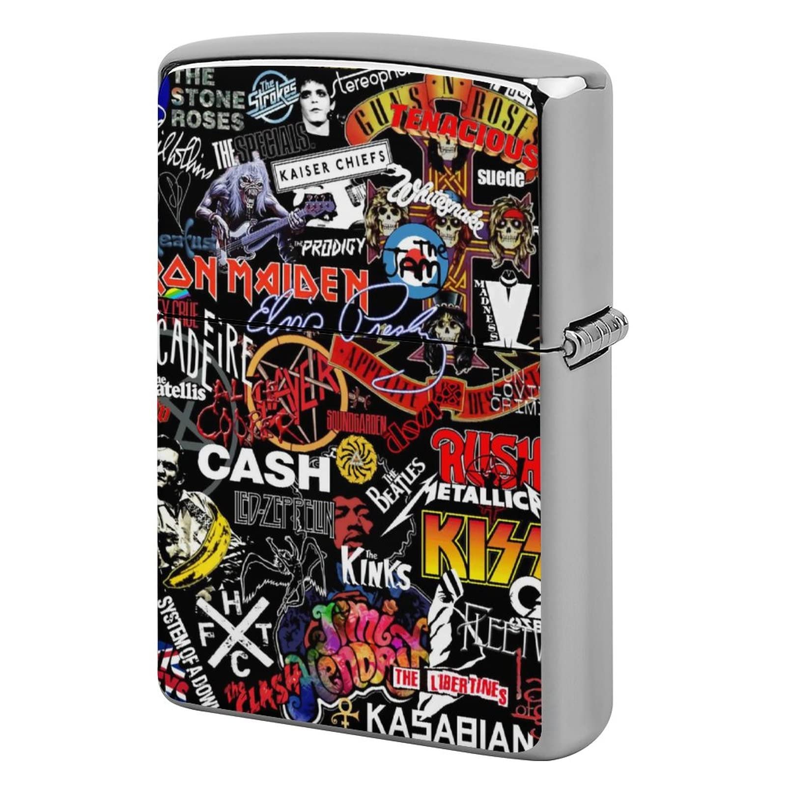 Amazon.co.jp: ジッポライターケース ロックバンドロゴ ZIPPO