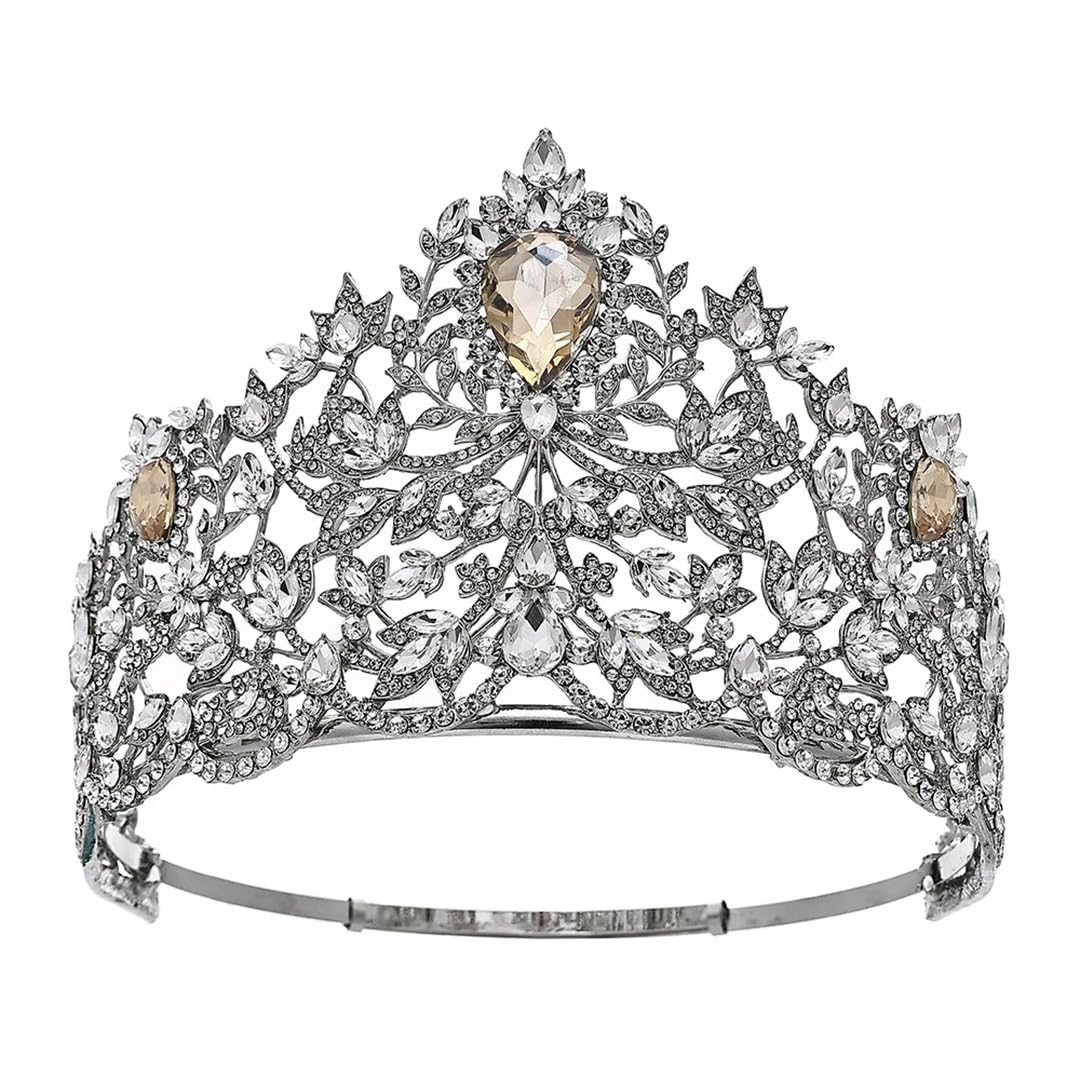 Miss Universo Corona Strass Tiara Grande Corona Regolabile Corona Nuziale