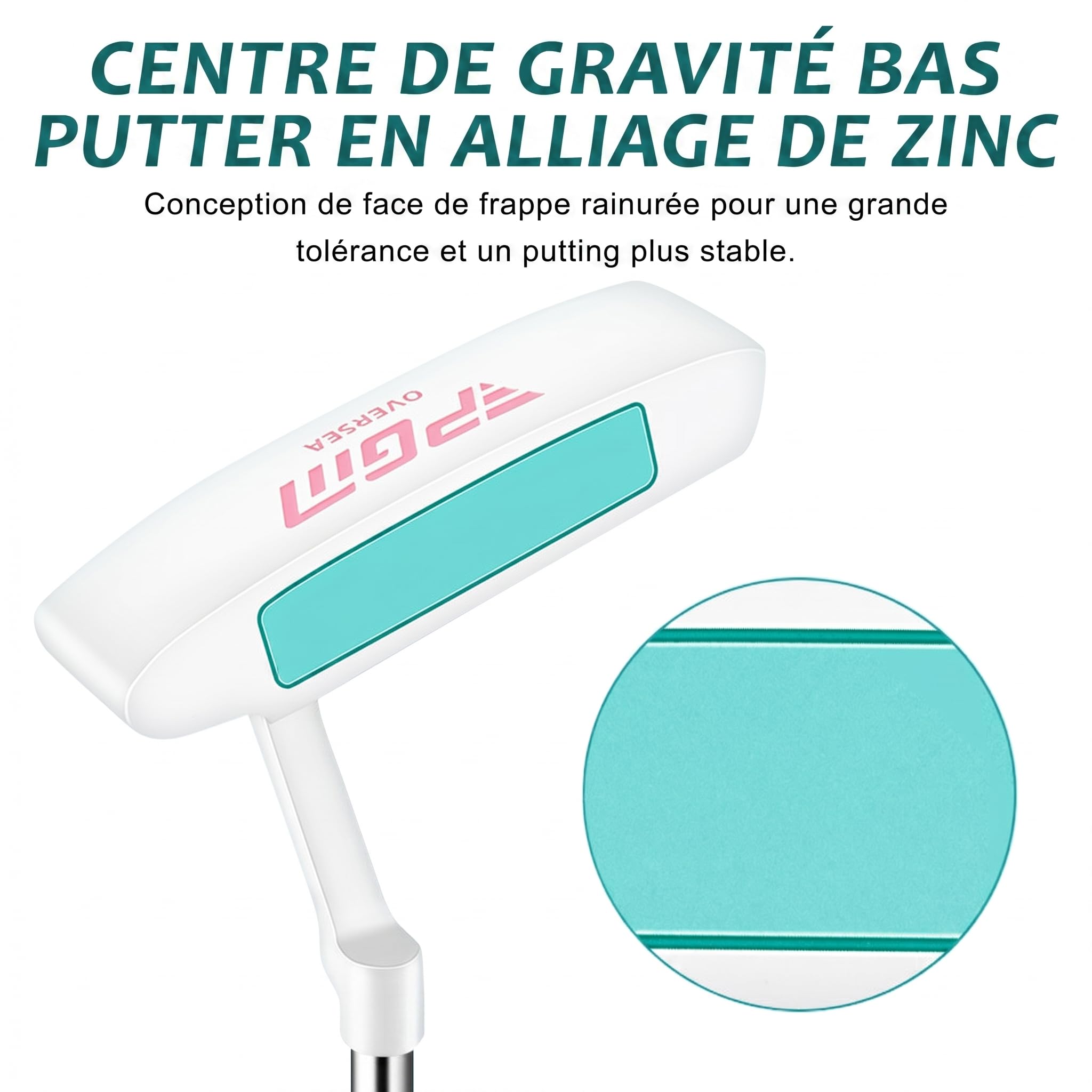 PGM Ensemble de clubs de golf pour femme avec 12 clubs – 4 bois (#1, 3, 5, 4H), 7 fers (#5, 6, 7, 8, 9, PW, SW) et 1 putter – Sac de support de golf