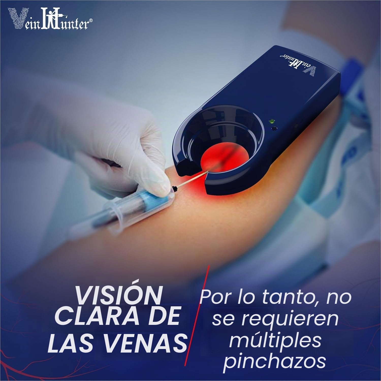 VeinHunter Detector de venas LED premium para todas las edades