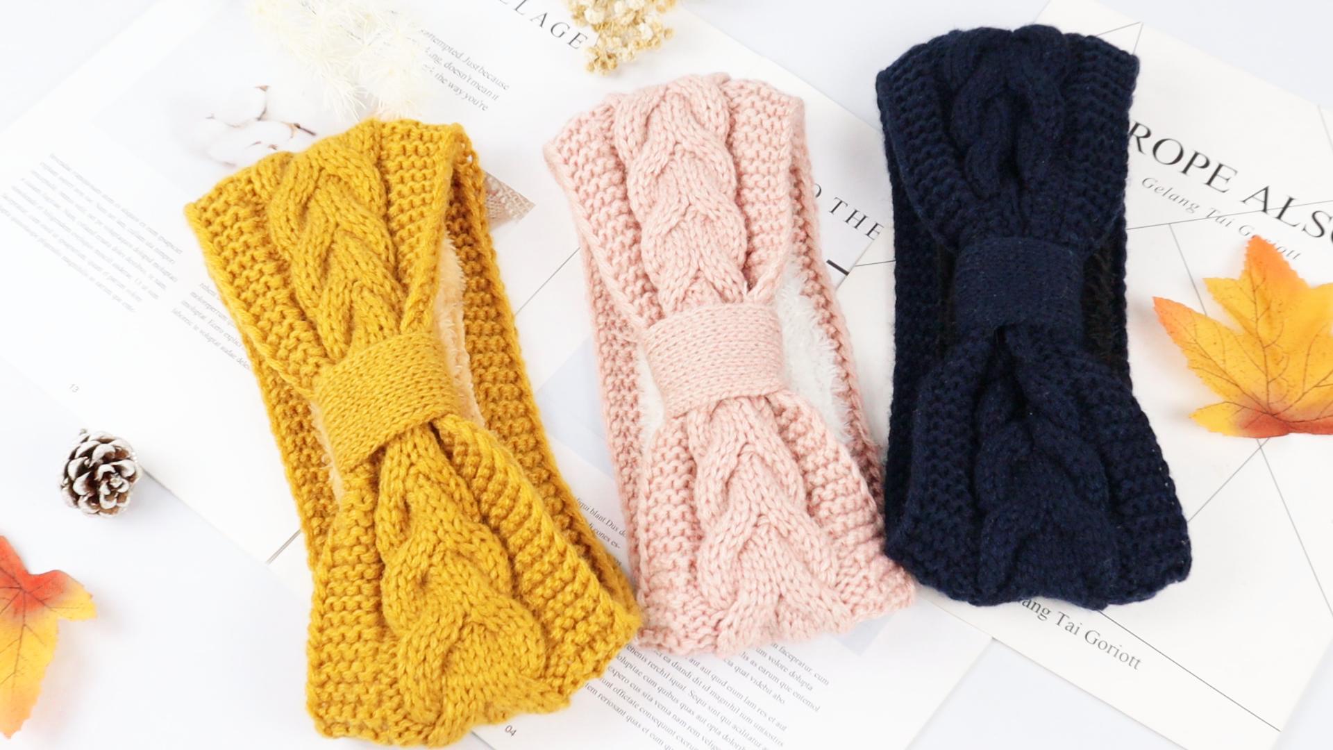 Bandeau Cheveux Femme Hiver, 2 Pièces Bandeaux Pour Cheveux Femme