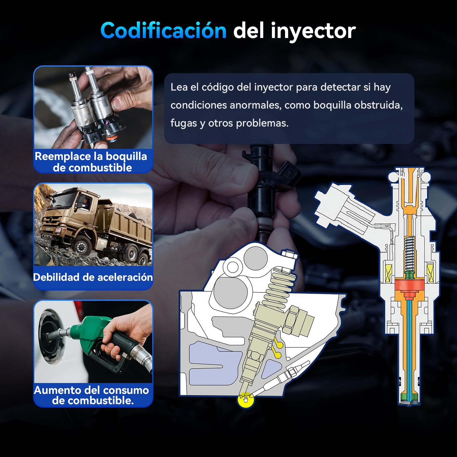 Máquina Diagnosis HD S700 para Camiones Pesados Sistema Completo Escáner, 8 Servicios, Diagnóstico para Cummins/Freightliner/Paccar/International/Mack/Hino/Isuzu Actualización de por Vida