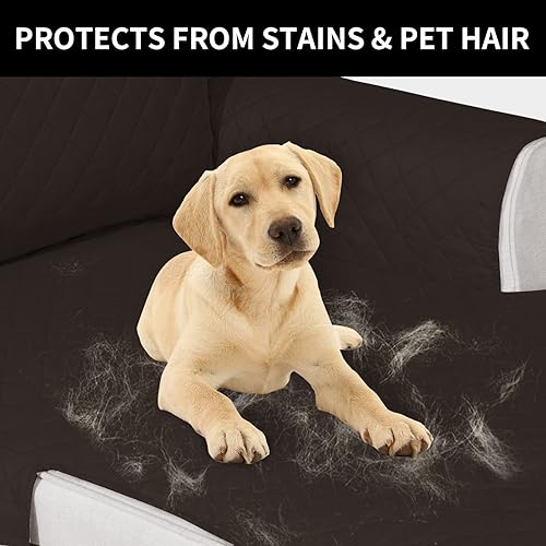 Miniatura 485 de Easy-Going - Funda reversible para sofá, resistente al agua, con varillas de espuma y correas elásticas, protector de muebles para mascotas y perros