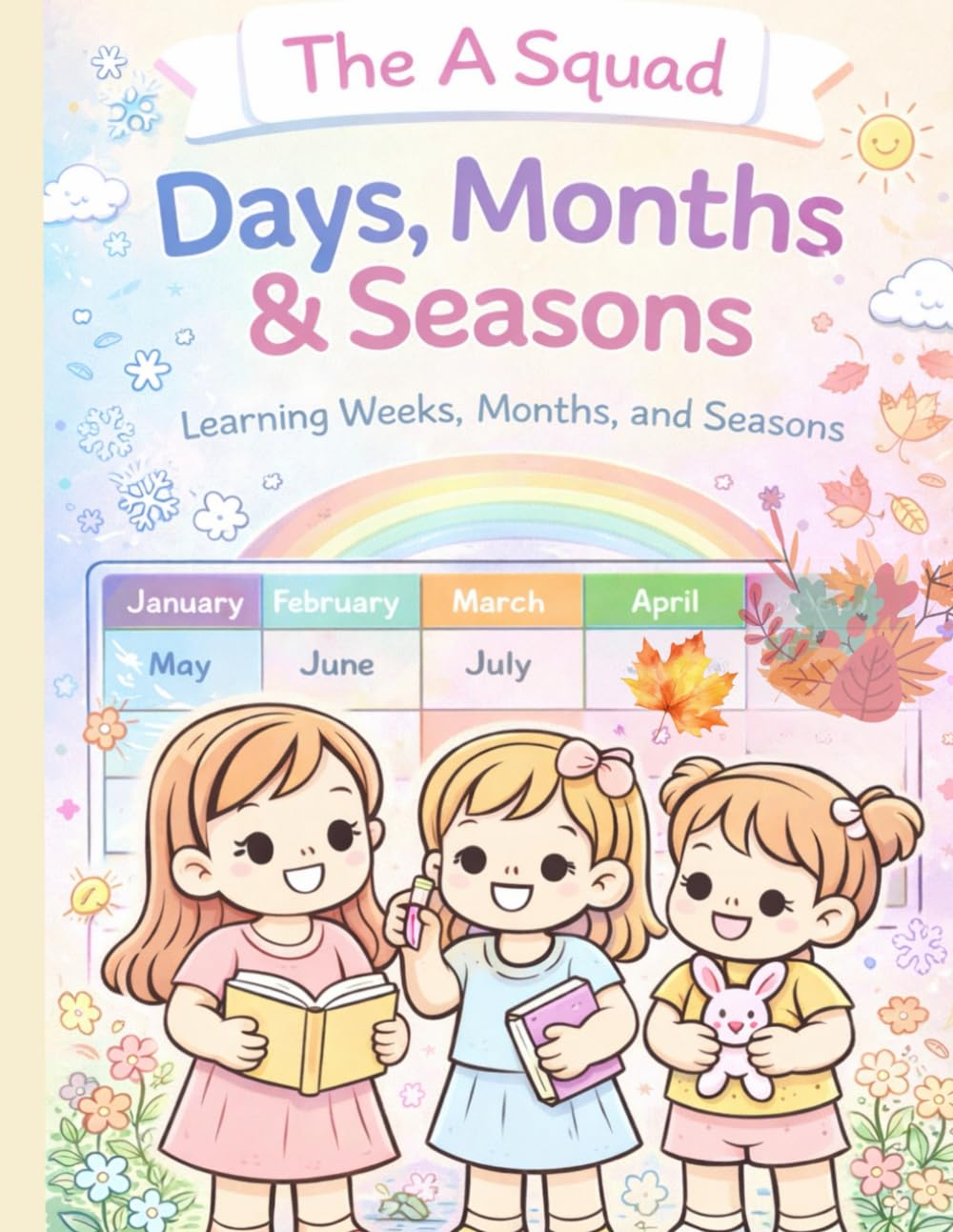 The A Squad - Fun with Days, Months & Seasons: A Fun Colouring Book for Kids to Learn Days, Week, Months and Seasons