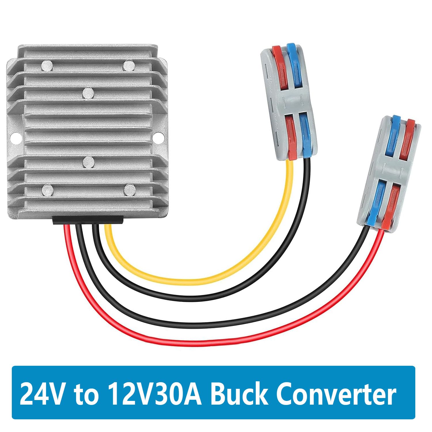 DC 24V Step Down a 12V 30A 360W DC convertitore è adatto per dispositivi impermeabili di riduzione della tensione su golf cart e carrelli elevatori.(24V to 12V30A)