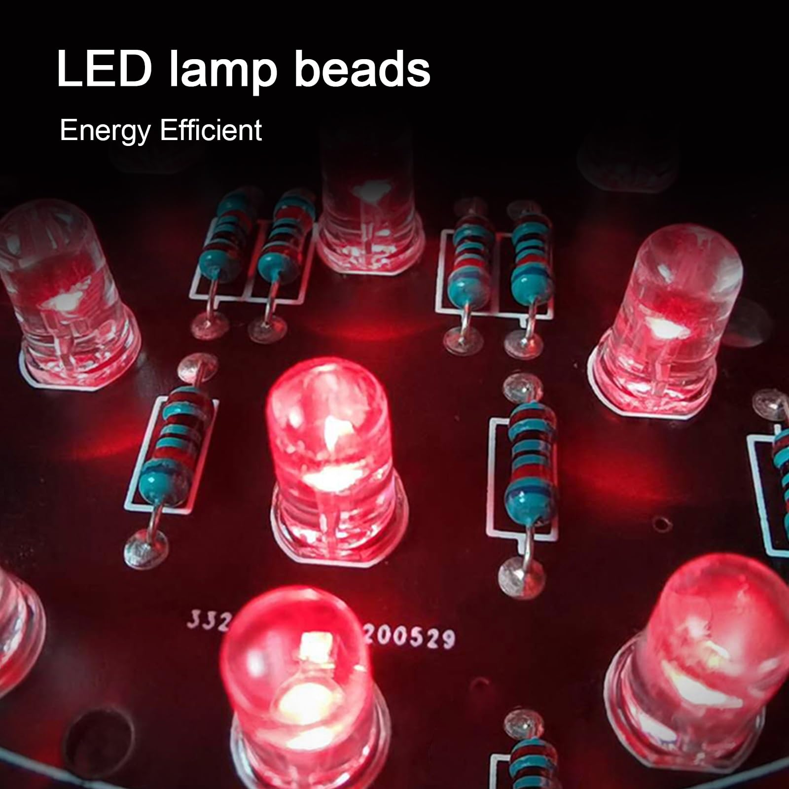 Amazon.co.jp: 2 ライトセクション 赤と緑 100mm/4 インチ LED